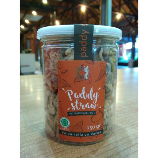 Keripik jamur merang Gurih Asin Kriuk jejamuran