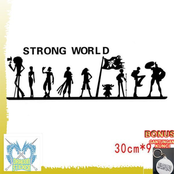 

TERMURAH sticker one piace strong world Dragon Sticker