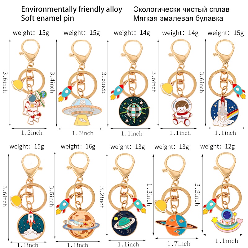 Gantungan Kunci Bentuk Astronot Luar Angkasa 10 Gaya Untuk Hadiah Teman
