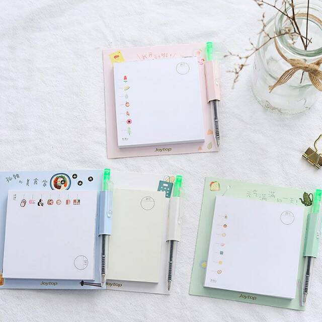 

Lets Eat Together Memopad With Pen