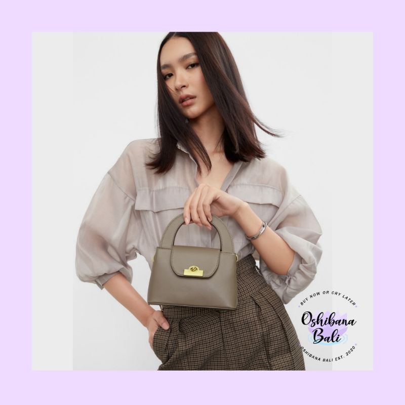 [NEW] Pomelo Mini Top Handle Cross Body Bag - Taupe