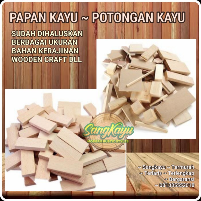 Papan kayu kayu mahoni Bahan kerajinan craft hiasan dinding kayu 100