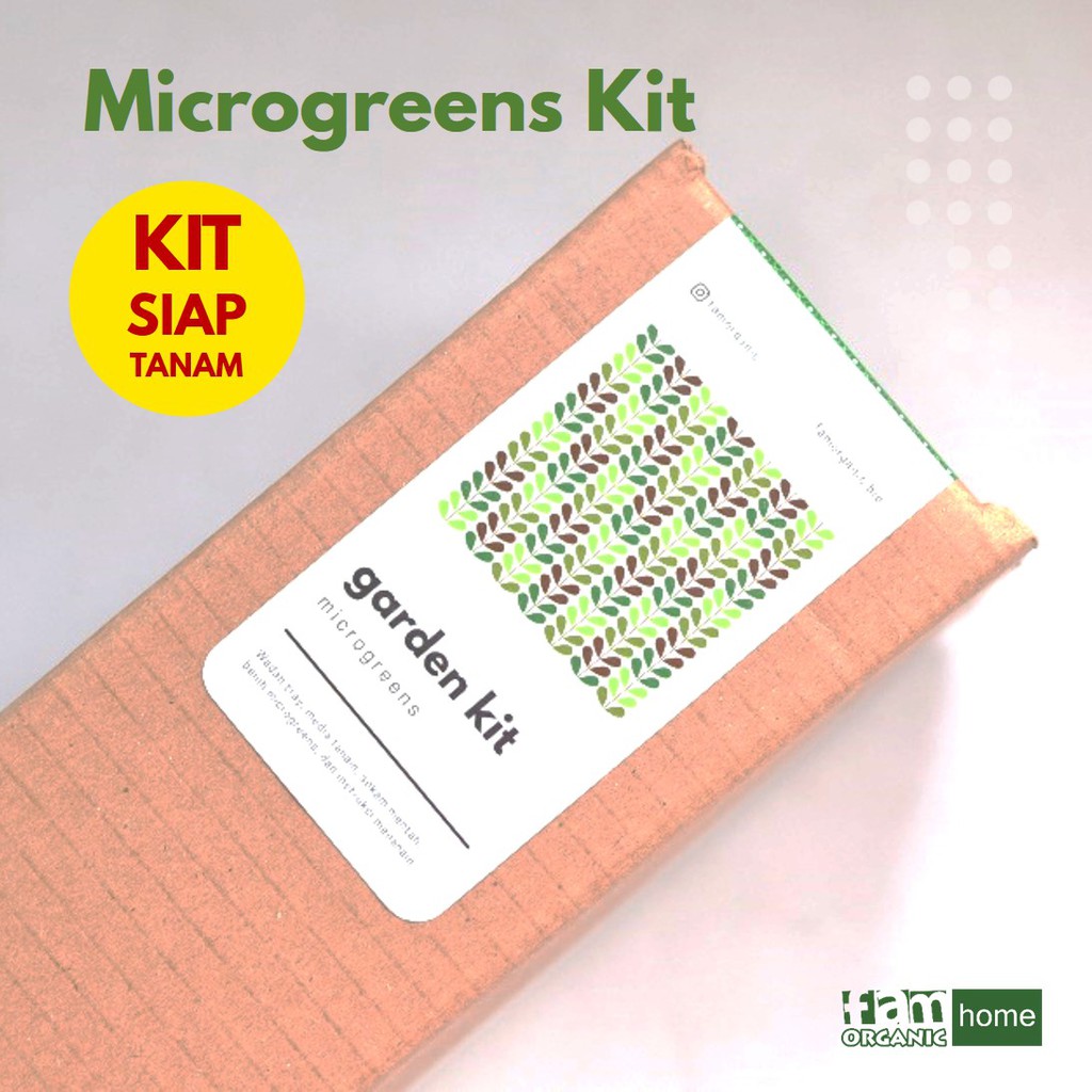 Kit Menanam Microgreens Tray / Paket Microgreens/ Paket Microgreens Pemula Murah