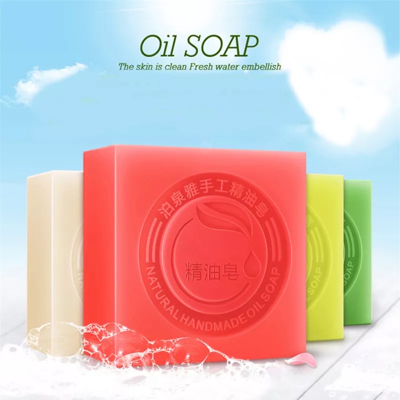 BISA COD - Sabun Cuci Muka Handmade Natural Essential Oil Soap Sabun Mandi Herbal Original 100gr - NATURAL HAND MADE OIL SOAP