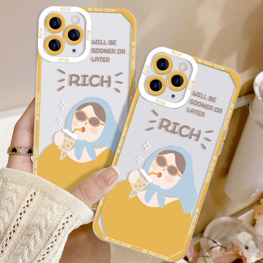 Soft Case TPU Transparan Motif Kartun Angel Eye Untuk iPhone 11 12 13 Pro Max X XR XS Max 13 12 Mini 7 8 Plus SE 2020 SE 2022