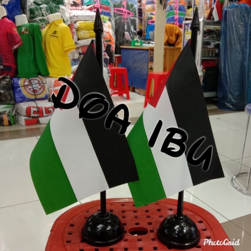 

best seller ready stock tiang kayu meja+bendera PALESTINA