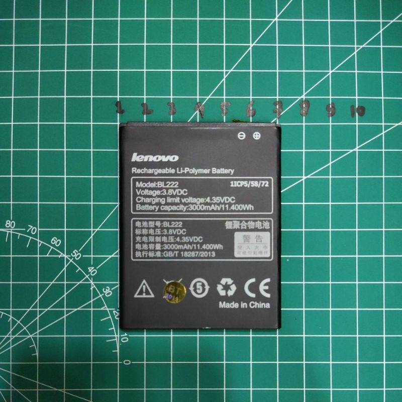 LEN BL210 / S820 / S650 / A766 / A536 , LEN BL222 / S660 , LEN  BL198 / S880 / S890 / A859 / A830 / A850 , LEN BL206 / A630T baterai battery mantap