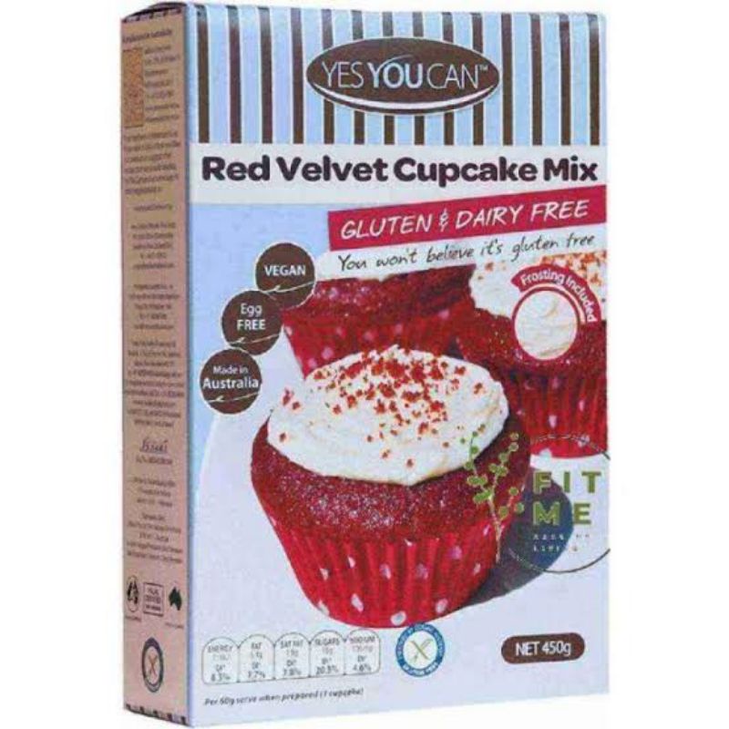 

YES YOU CAN RED VELVET CUP CAKE GF 450GR