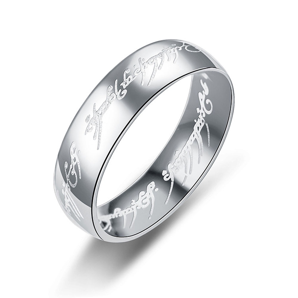 Image of XIJING Lord of The Rings Stainless Steel Ring Lord of The Rings #2