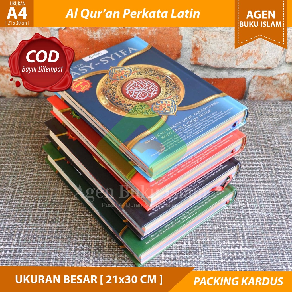 Al Quran Tafsir Per Kata Asy Syifa A4 - Al Quran Latin Besar - Al Quran Terjemah - 100% ORIGINAL