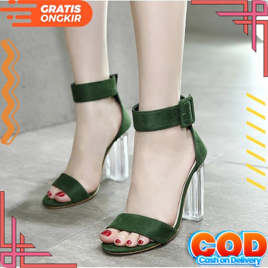 Hils Hak Tahu/Hak Pump/Sepatu Hak Tali Wanita/Sepatu Hak Pesta/ Sepatu Hak Kaca/Sepatu Hak/Sepatu Ha