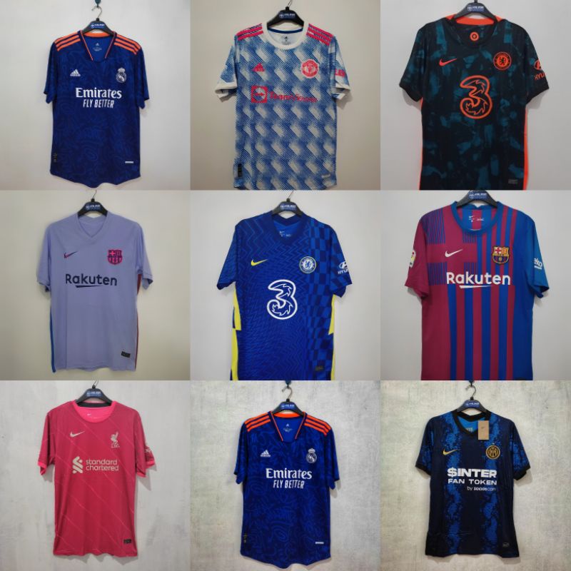 Obral jersey Grade ori 2021 2022 obral kaos bola  obral jersey bola Jersey bola murah