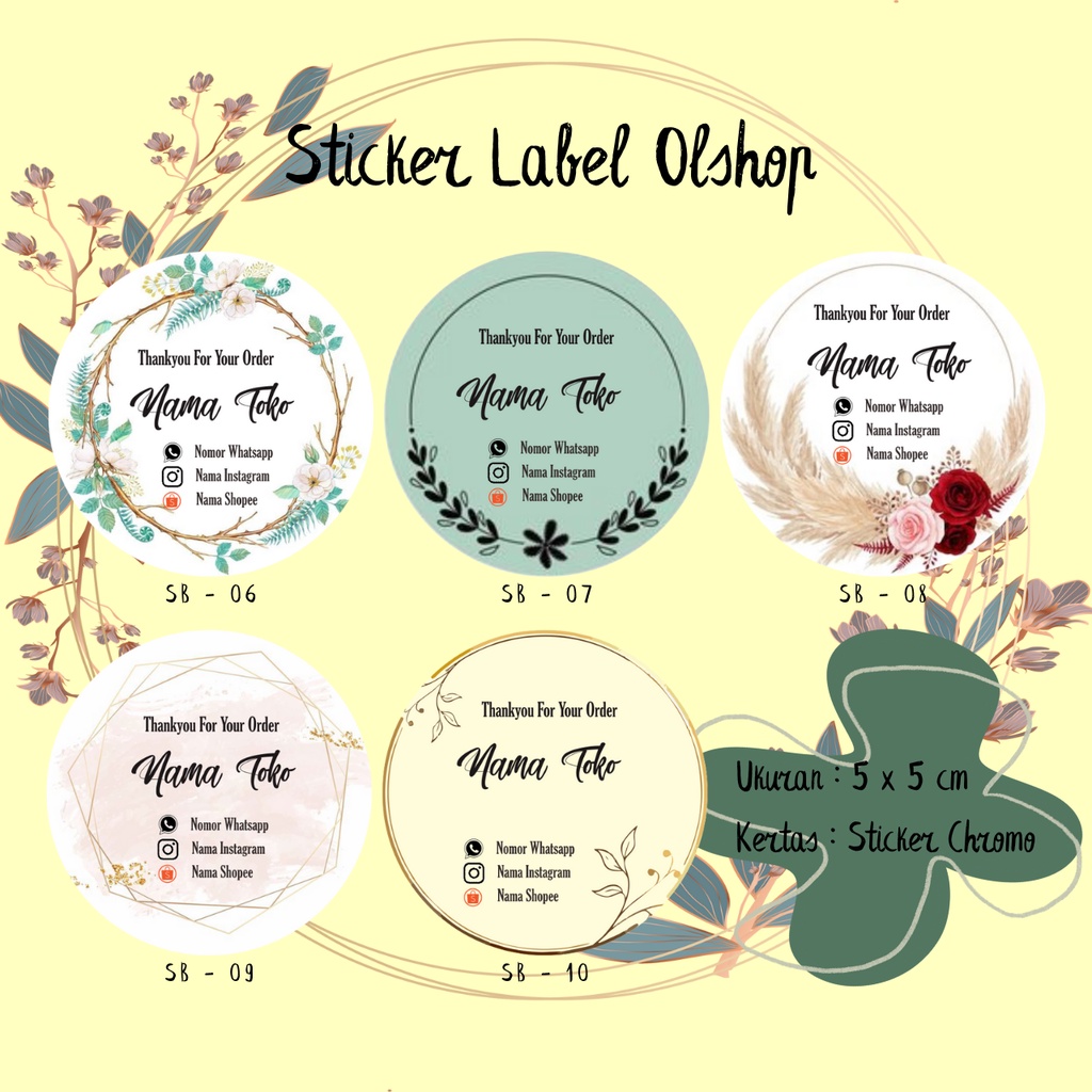 [COD] 1HARI JADI [+BONUS] STICKER ONLINE SHOP MURAH BENTUK BULAT BISA CUSTOM/STICKER LABEL/ STIKER THANK YOU/STIKER KEMASAN/DUS BOX/PACKAGING/TOPLES MAKANAN/LABEL SEGEL ALAMAT/ LABEL PENGIRIMAN PAKET BAHAN CROMO CUTTING