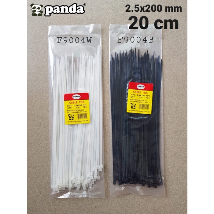 Kabel tis 2,5x200 hitam/putih PANDA