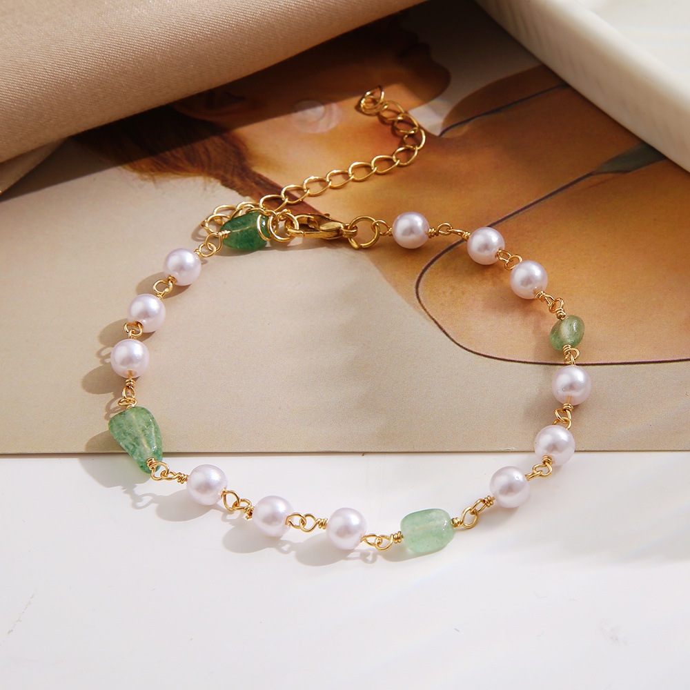 AY(CN) Gelang Kaki Rantai Liontin Kupu-Kupu Hati Ular Mutiara Warna Emas Perak Gaya Retro Untuk Wanita