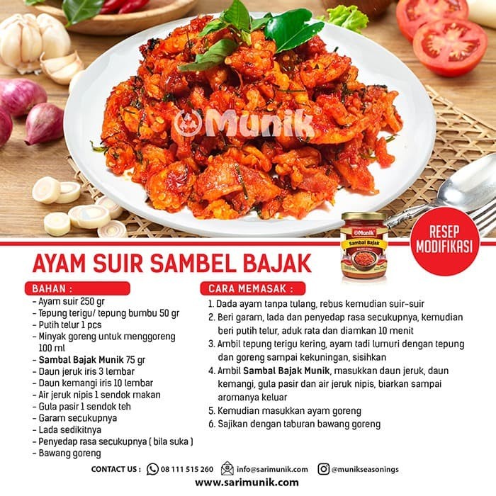 

sambal-aneka- bumbu sambal bajak munik - 245 gr -aneka-sambal.