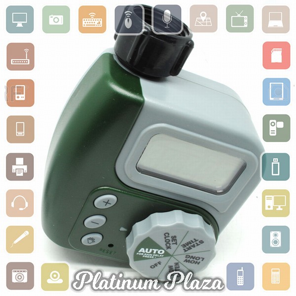 Digital Timer Keran Air Taman Otomatis - Green`90TP5J-