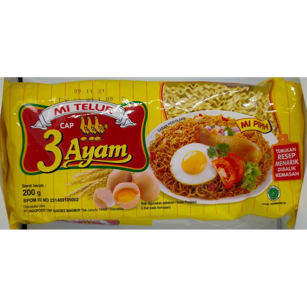 

MIE TELUR CAP 3 AYAM