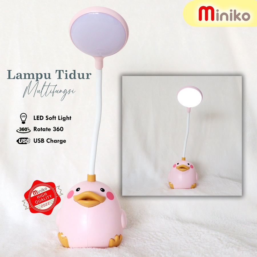 Lampu meja belajar/Lampu tidur  kode CS28 _1 dan CS28 _3 - Model Bebek LED Lucu MINIKO