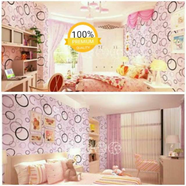 Grosur Wallpaper Dindung Murah Wallpaper Kamar Tidur Rumah Bagus Wallpaper Kamr Cewe Wallpaper Pink Shopee Indonesia