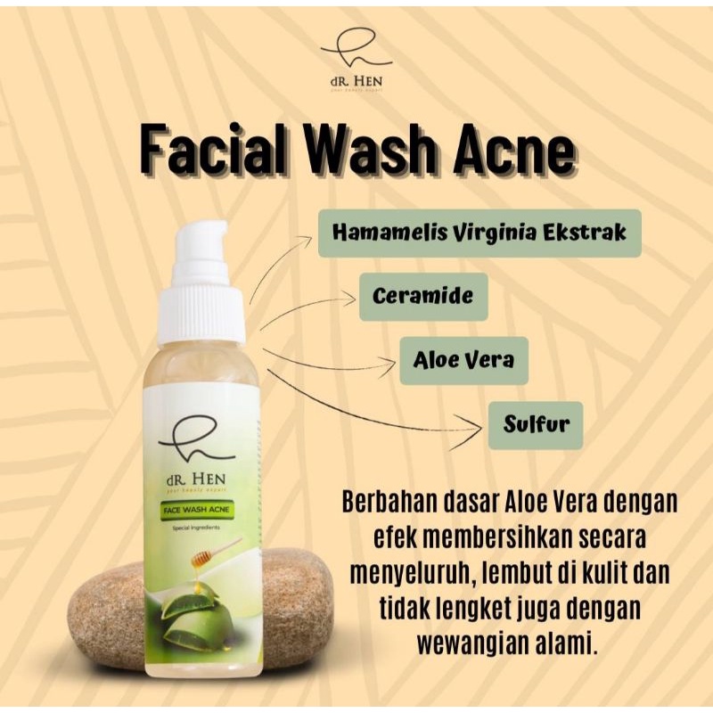 dR.Hen Face Wash Acne (sabun jerawat) ( DR HEN SKINCARE JOGJA )