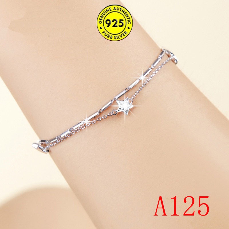 925 Silver Korean Style Fashion Bracelet Ornament Female Non-Allergic