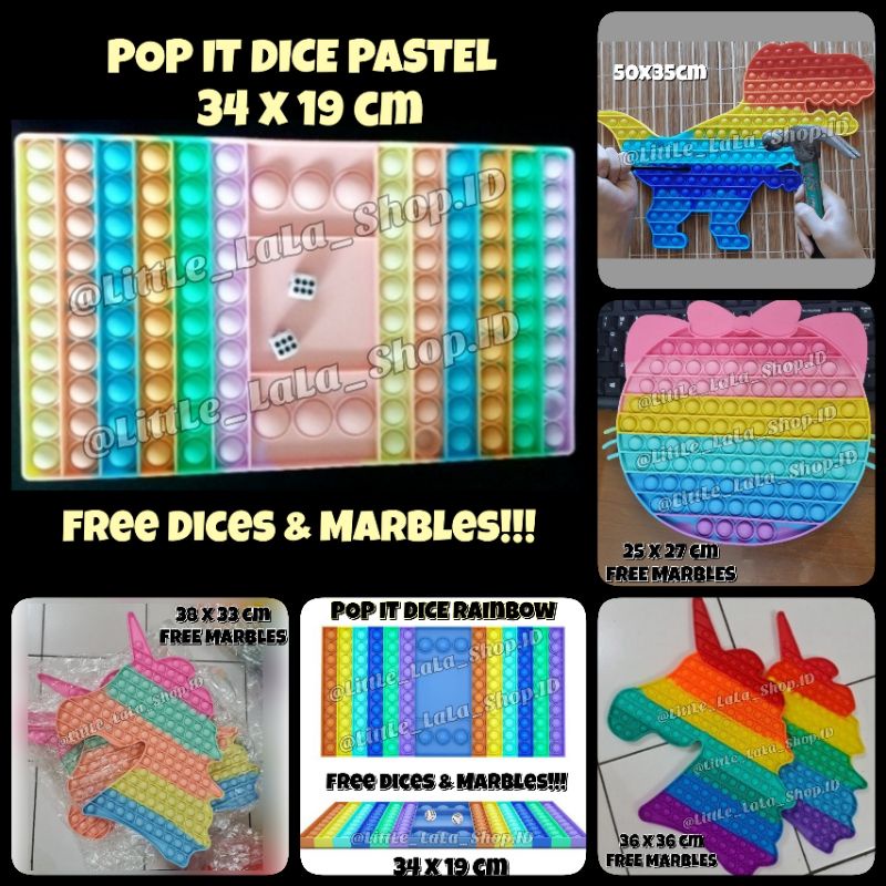 Pop it JUMBO 20cm 30cm 50cm/gantungan kunci mini/simple dimple/unicorn/cupcake/popit dinosaurus dinosaur/ pop it frozen elsa jumbo/hellokitty jumbo/squishy fidge-2