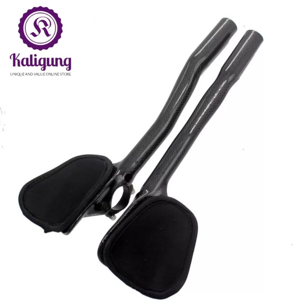 Aero bar Carbon Fiber Road Bike Bicycle Handlebar Rest bar  - Stang TT sepeda balap