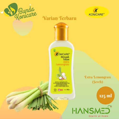 KONICARE MINYAK TELON EXTRA LEMON GRASS 125/60ML
