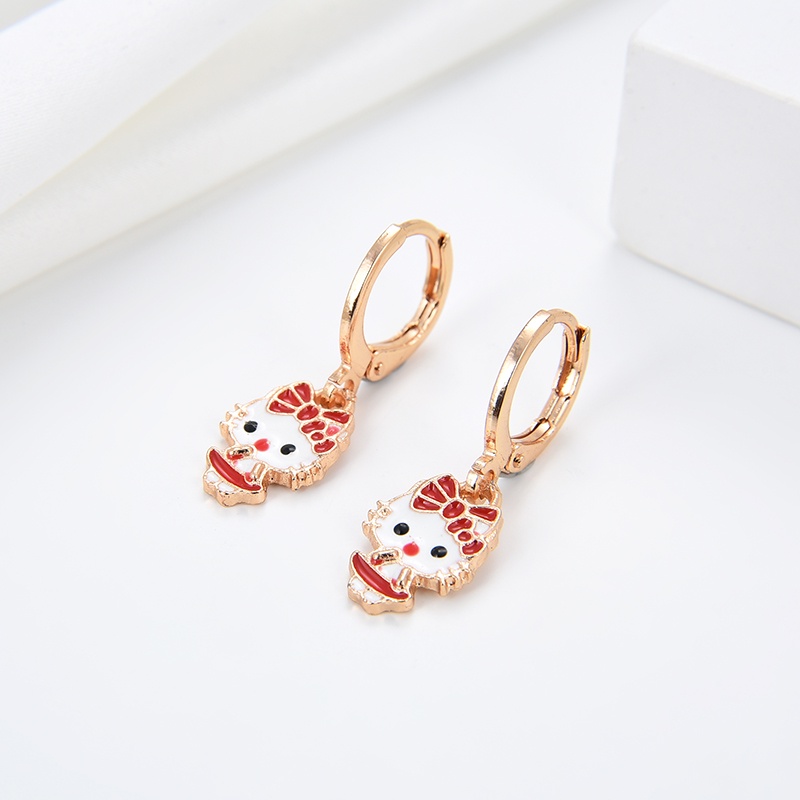 Anting Titanium Anak Emas Asli Muda Wanita Korea Anti Karat Karat Panjang Selamanya Korea Dewasa Bunga Style Korean Style Tusuk 10