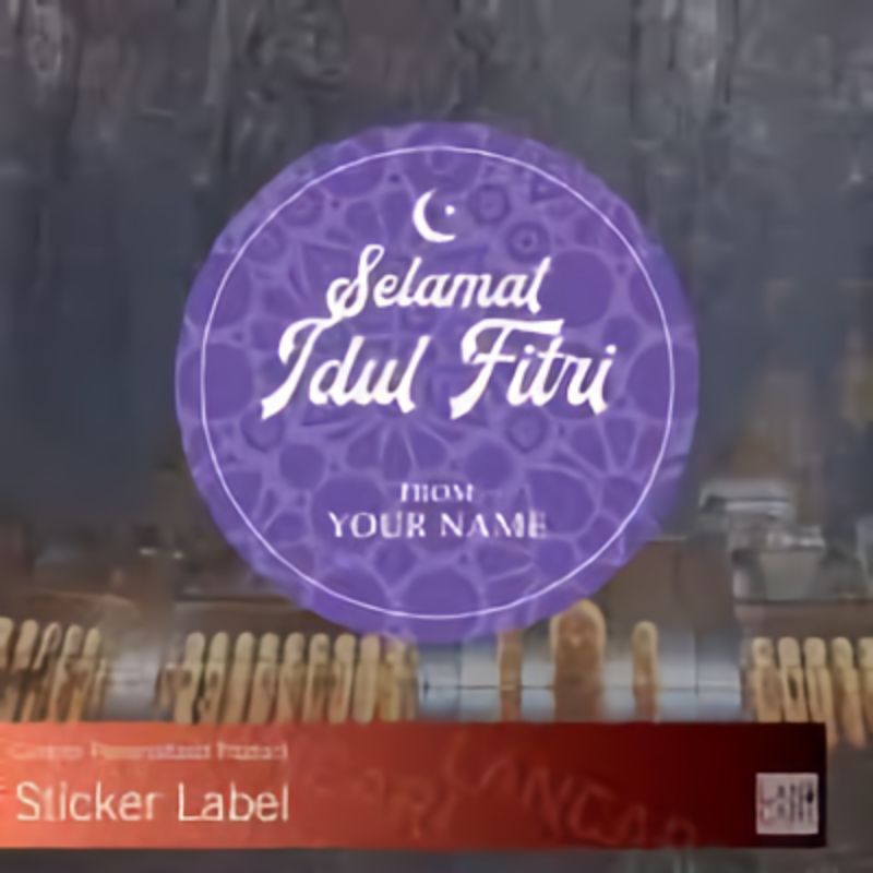 

Stiker Label lebaran free desain || Vinyl waterproof