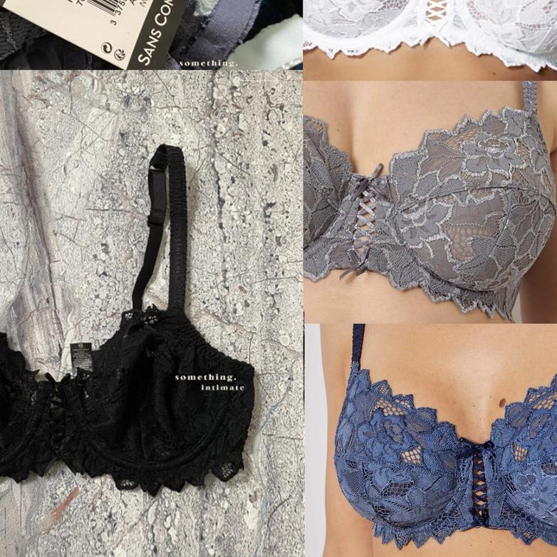 ✤ #3 Sans Complexe France Arum Minimizer Embroidered Lace Bra Rumah Bralette Cup DD E Bh BigSize Sal