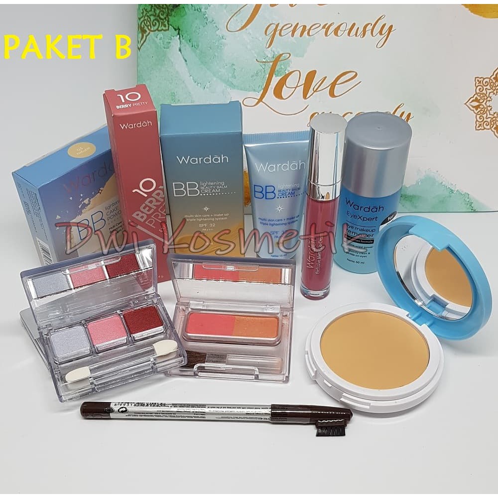 PALING MURAH SET PALETTE MAKEUP WARDAH LIGHTENING MAKE UP PAKET