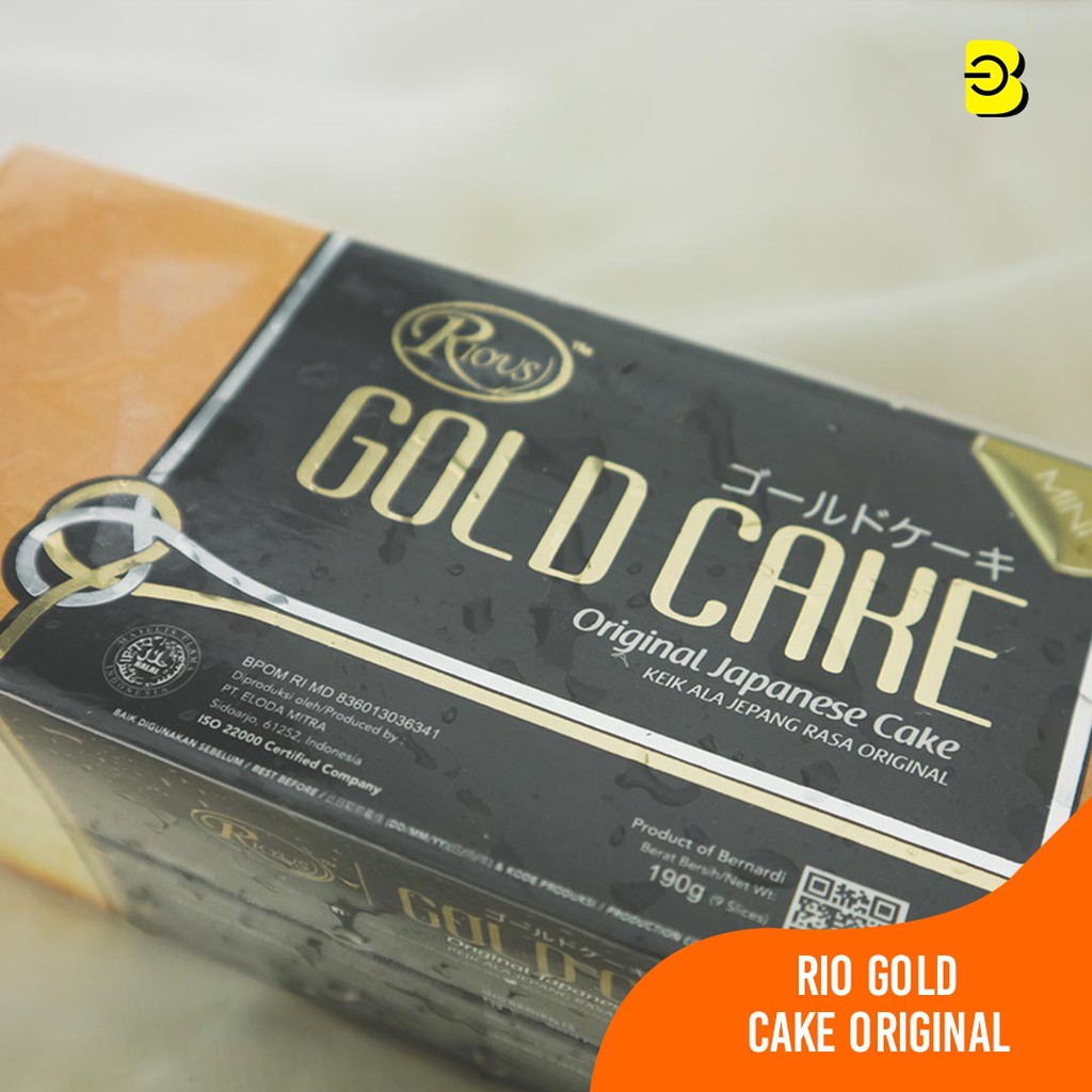 

RIO GOLD CAKE JAPANESE ORIGINAL MINI | RIOUS GOLD CAKE ORI MINI BELIDIKITA BANDUNG