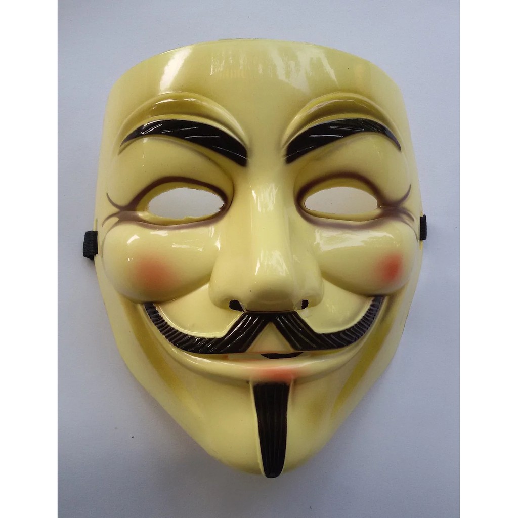 Mask Anonymous Vendetta Topeng Action Figure Cream