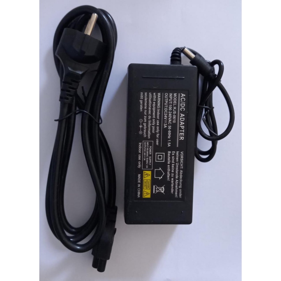 Adaptor 24V 3A 24Volt 3Ampere