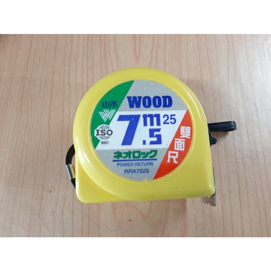 OLS Meteran Tukang Karet 7.5 Meter Measuring Tape Auto stop Transparan