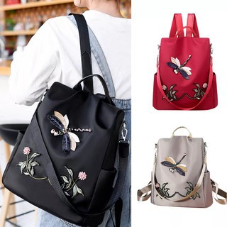 [LOKAL] DOMMO - D1408 Tas RISTI - Tas Ransel Backpack Fashion Wanita (BORDIR)