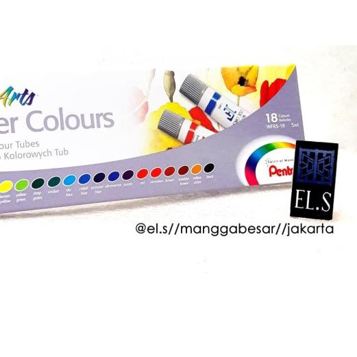 

℮ Pentel Water Color 18 Warna ( Cat Air ) ➭