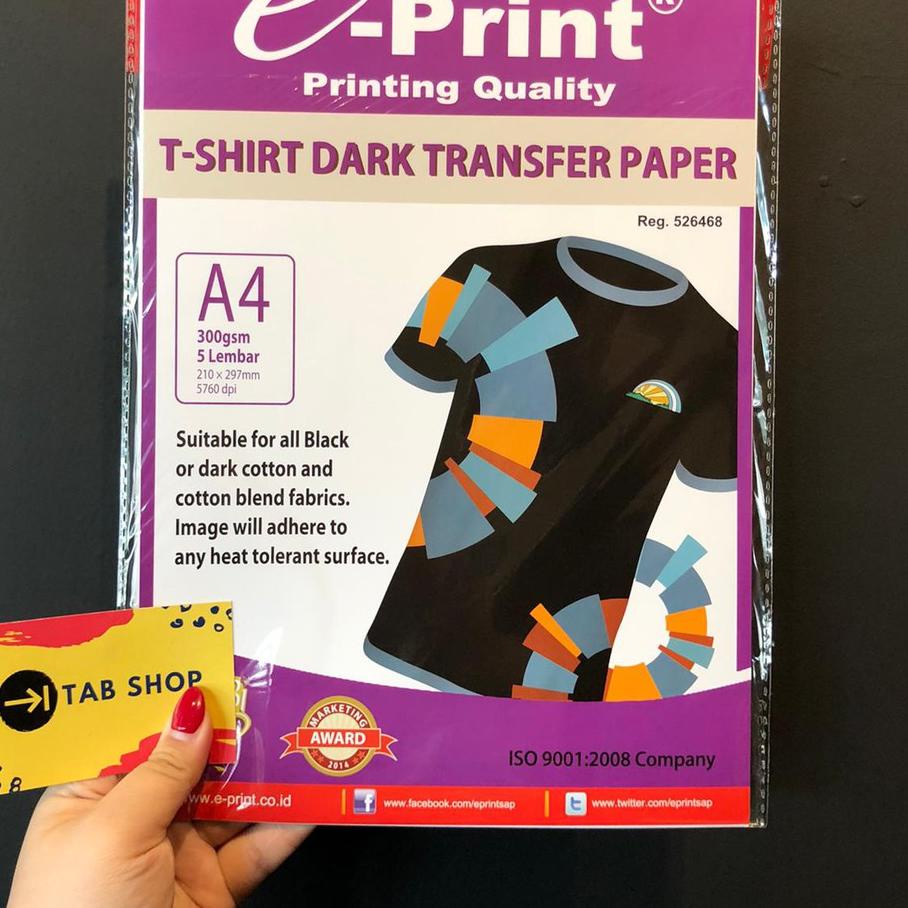 

Trend - EPRINT DARK T SHIRT TRANSFER PAPER KERTAS FOTO