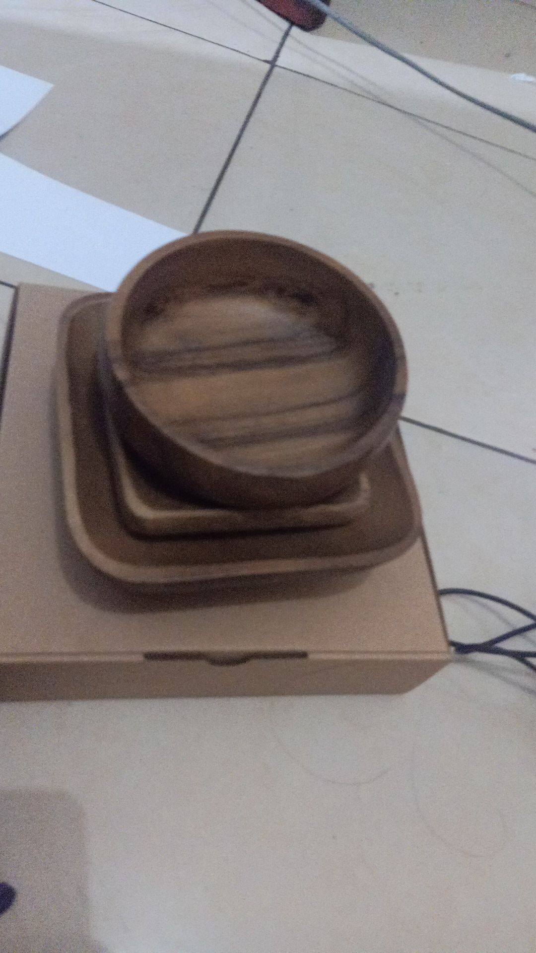 Mangkok Kayu Persegi Oesing Craft