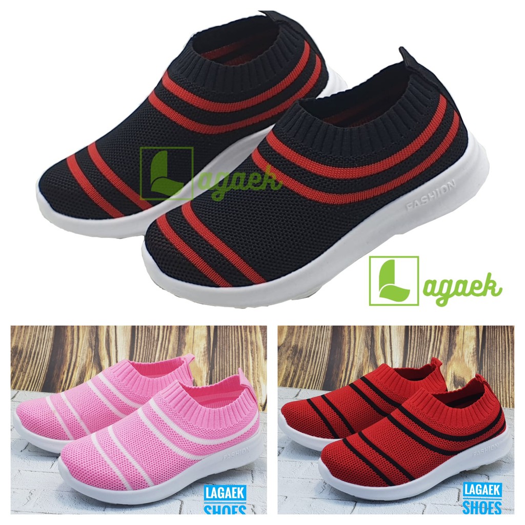  SEPATU  ANAK SLIP ON IMPORT LENTUR USIA 3 4 5 6 7 TAHUN 