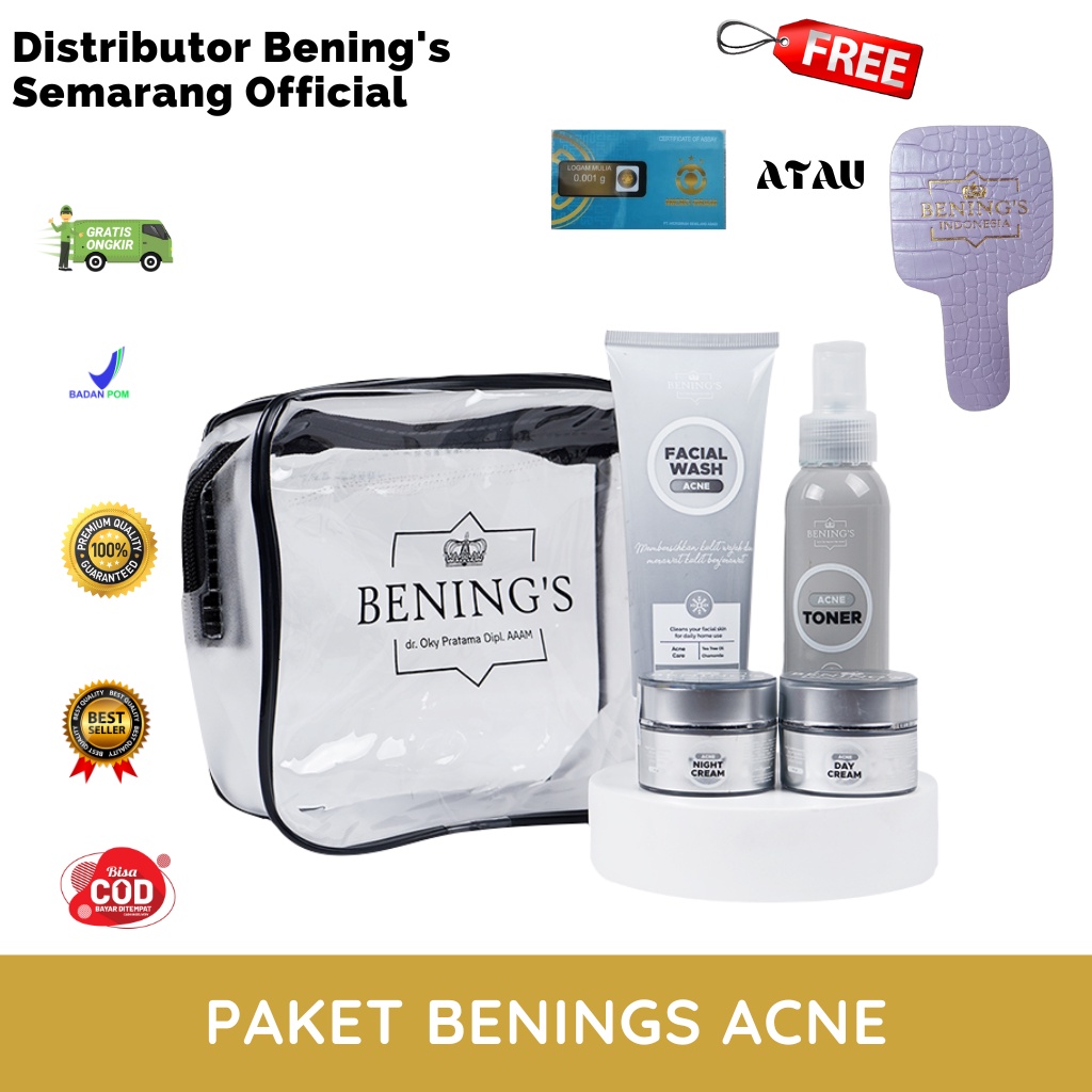 Paket Acne Benings Skincare Indonesia