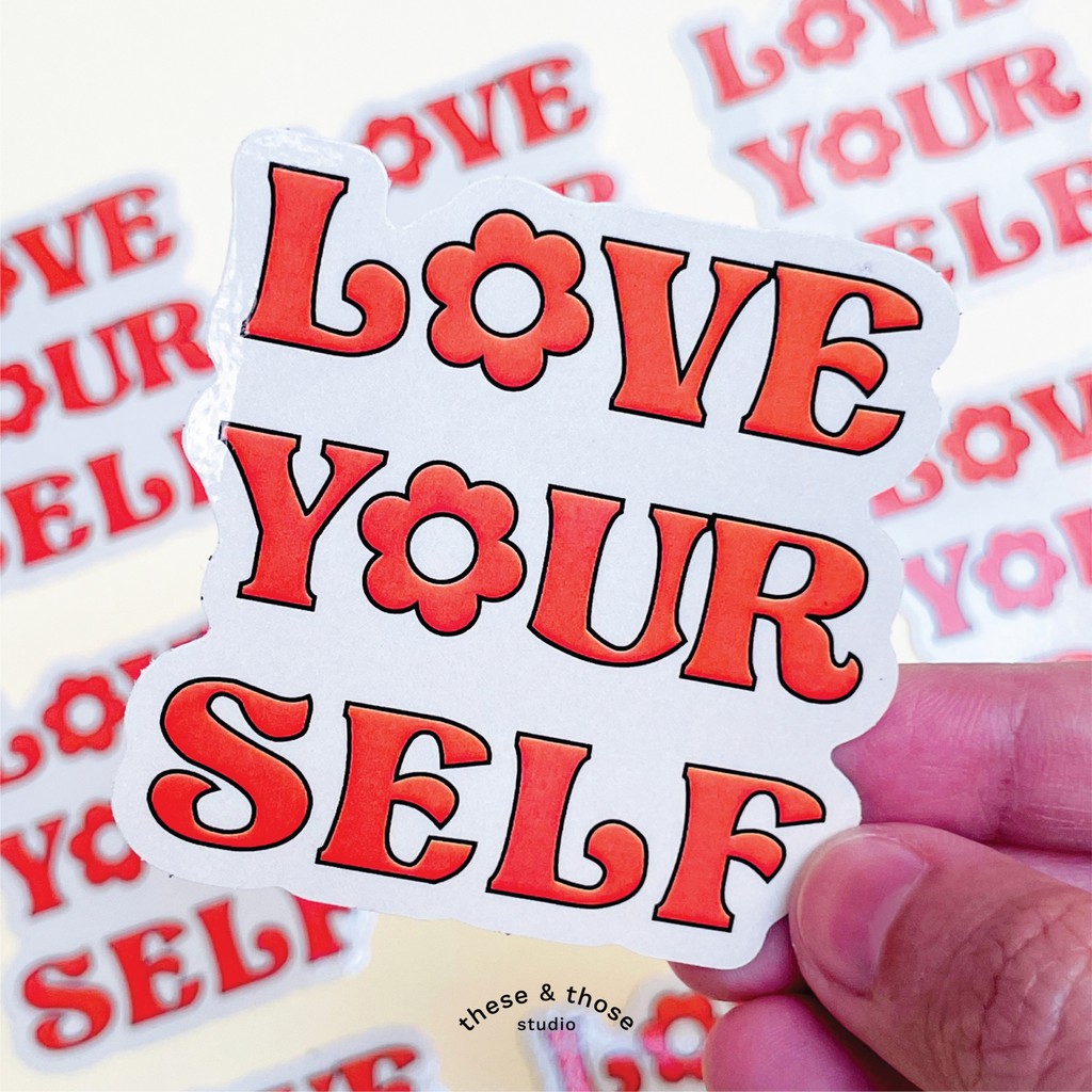 

THESETHOSE - Sticker - Love Yourself (Red)