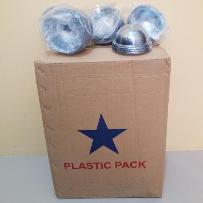 TUTUP CUP/GELAS PLASTIK CEMBUNG 10oz - 16oz BENING