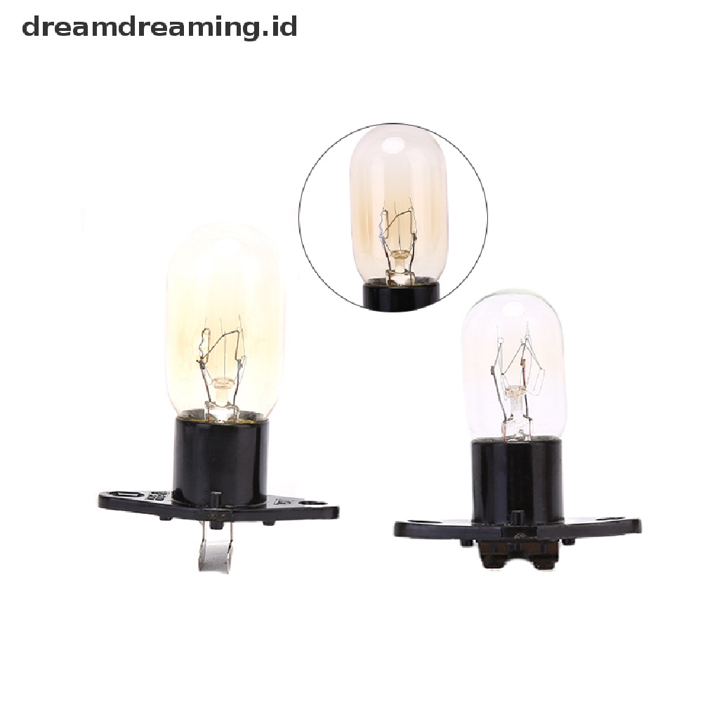 (dreamdreaming.id) Lampu Bohlam Microwave / Oven 230V 20W Pengganti Dengan Holder Lampu