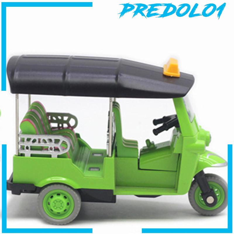 Predolo1 Miniatur Diecast Mobil Tricycle Thailand Bahan Alloy Warna Merah