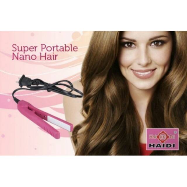 Catok mini Haidi - Catok SUPER PORTABLE NANO HAIR - CATOK ION - CATOK CURLY - BLOW RAMBUT