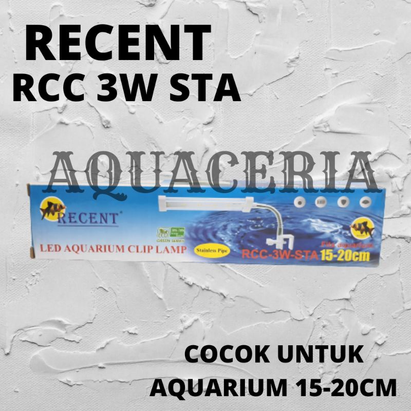 LAMPU LED AQUARIUM RECENT RCC 3W STA LAMPU JEPIT AQUARIUM AQUASCAPE