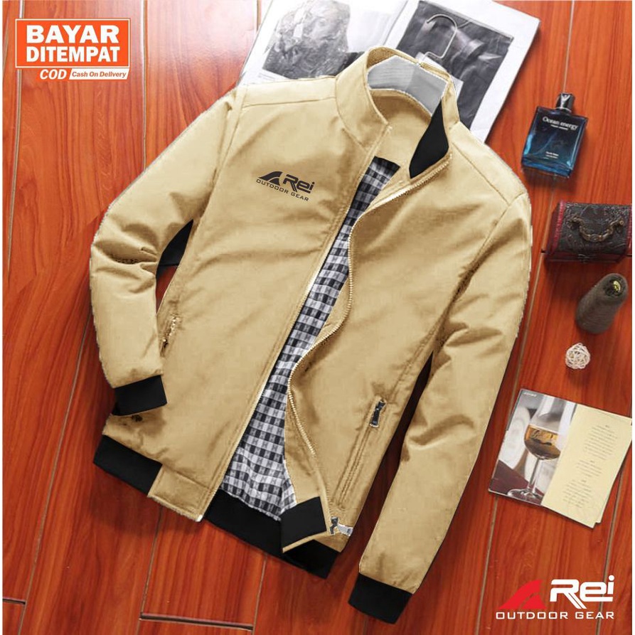 Jaket Musim dingin Jaket parasut pria Bomber hurrington Formal Taslan Waterproof